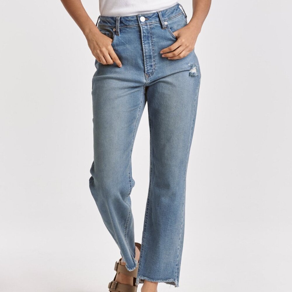 Dear John Denim Folly Beach Jody High Rise Cropped Straight Jean